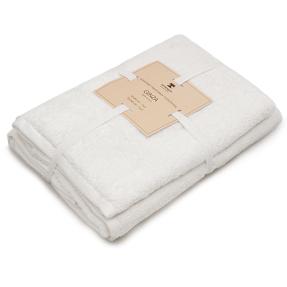 Набор махровых полотенец GINZA 2 шт., 100% хлопок, 450 гр./кв.м. "Молочно-белый"