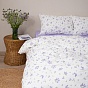 КПБ 2,0 спальный (с простыней на резинке 160х200х25, 2 наволочки 50х70), "Мильфлер сирень ВБ"