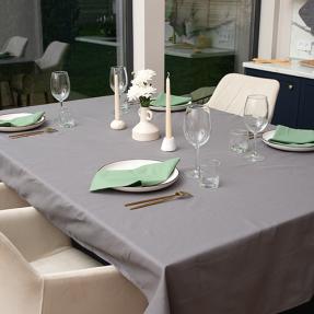 Скатерть 120х145, саржа, 100% хлопок, "Графит ВБ"