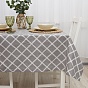 Скатерть декоративная "Радушная хозяйка (Традиция)", рогожка, 100 % хлопок, "Клетка Грей"