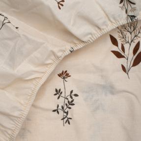 Простыня на резинке "Чистый хлопок", поплин, 100% хлопок, пл. 115 гр./кв. м., Гербариум ВБ