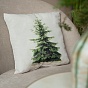 Подушка декоративная с фотопечатью 40х40 см, ткань смесовая, "Ель"