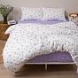КПБ 2,0 спальный (с простыней на резинке 160х200х25, 2 наволочки 50х70), "Мильфлер сирень ВБ"