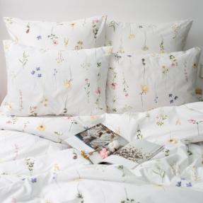 КПБ 2,0 спальный (с простыней на резинке 160х200х25, 2 наволочки 50х70), "Ботанический сад ВБ"