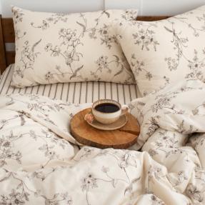 КПБ "Чистый хлопок", наволочки 50х70, поплин, 100% хлопок, "Винтаж ВБ"