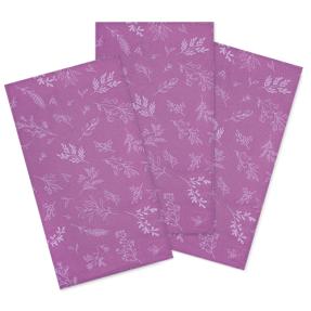 Набор декоративных полотенец (3 шт.) "Радушная хозяйка (Традиция)", рогожка, 100% хлопок, "Ботаника (сирень)"