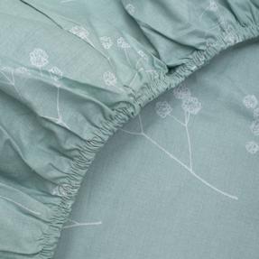 Простыня на резинке 160х200х25, поплин, "Иммортели ВБ"