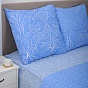 КПБ "Традиция", бязь, 100 % хлопок, пл. 125 гр./кв.м. "Жемчужина (голубая)"