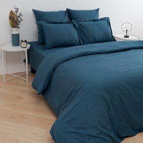 Пододеяльник "Цвет эмоций", поплин, 100% хлопок, пл. 110 гр./кв. м., "Голубая сталь"