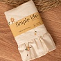 Набор полотенец Simple Life с рюшами 40х70 "Чистый хлопок" (2 шт.), саржа, Саммер