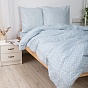 КПБ Simple Life, бязь, 100 % хлопок, пл. 120 гр./кв.м., Ромбы голубые ОП