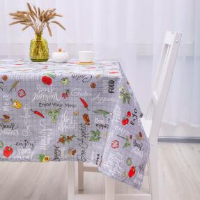 Скатерть декоративная "Радушная хозяйка" 145х180, рогожка, 100 % хлопок, "Чили"