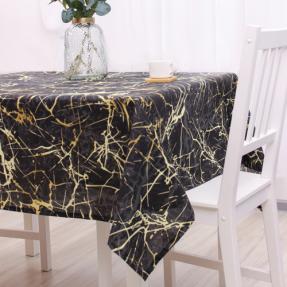 Скатерть "Simple life" 120х145, рогожка, 100 % хлопок, "Мрамор ОП"