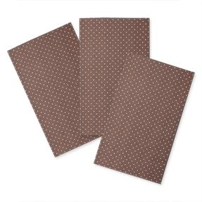 Набор декоративных полотенец (3 шт.) "Радушная хозяйка (Традиция)", рогожка, 100% хлопок, "Горошек мокко"