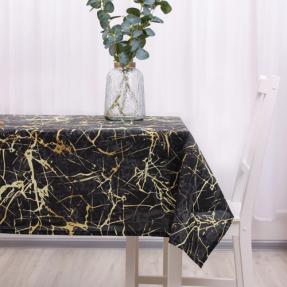Скатерть декоративная "Радушная хозяйка (Традиция)" 145х145, рогожка, 100 % хлопок, "Мрамор"