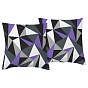 Набор наволочек "Традиция", поплин, 100% хлопок, пл. 118 гр./кв. м., "Мозаика фиолет. комп."