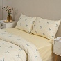 КПБ Simple life, поплин, 100% хлопок, пл. 115 гр./кв.м., "Бантики голубые"