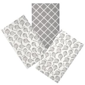 Набор декоративных полотенец (3 шт.) "Радушная хозяйка (Традиция)", рогожка, 100% хлопок, "Артишоки"