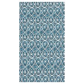 Полотенце декоративное 35х60 "Радушная хозяйка (Традиция)", рогожка, 100% хлопок, "Орнамент белый"