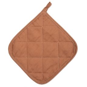 Прихватка квадратная  "Цвет эмоций" 20х20, саржа, 100 % хлопок "Кэмел"