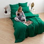 Пододеяльник "HoReCa", страйп-сатин, 100% хлопок, пл. 125 гр./кв. м., "Малахит"