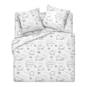 КПБ "Традиция" 1,5 спальный, поплин, 100% хлопок, пл. 118 гр./кв.м., "Банни основа"