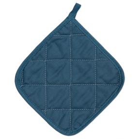 Прихватка квадратная  "Цвет эмоций" 20х20, саржа, 100 % хлопок "Голубая сталь"