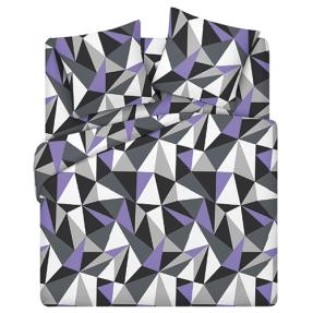 КПБ "Традиция" 1,5 спальный, поплин, 100% хлопок, пл. 118 гр./кв.м., "Мозаика фиолетовый основа"