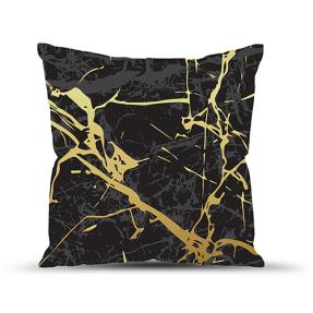 Подушка декоративная с фотопечатью 40х40 см, габардин, "Мрамор"