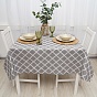 Скатерть декоративная "Радушная хозяйка (Традиция)", рогожка, 100 % хлопок, "Клетка Грей"