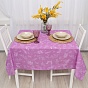 Скатерть декоративная "Радушная хозяйка (Традиция)", рогожка, 100 % хлопок, "Ботаника (сирень)"