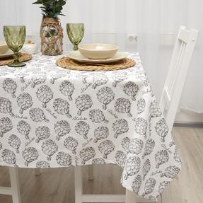 Скатерть 145х220, рогожка, 100 % хлопок, "Артишоки ВБ"