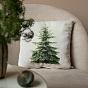 Подушка декоративная с фотопечатью 40х40 см, ткань смесовая, "Ель"