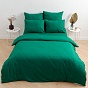 Пододеяльник "HoReCa", страйп-сатин, 100% хлопок, пл. 125 гр./кв. м., "Малахит"