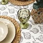 Скатерть декоративная "Радушная хозяйка (Традиция)", рогожка, 100 % хлопок, "Артишоки"