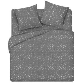 КПБ Simple Life евро, бязь, 100 % хлопок, пл. 120 гр./кв.м., Штрихи серый ОП