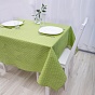 Скатерть декоративная "Радушная хозяйка (Традиция)", рогожка, 100 % хлопок, "Горошек олива"